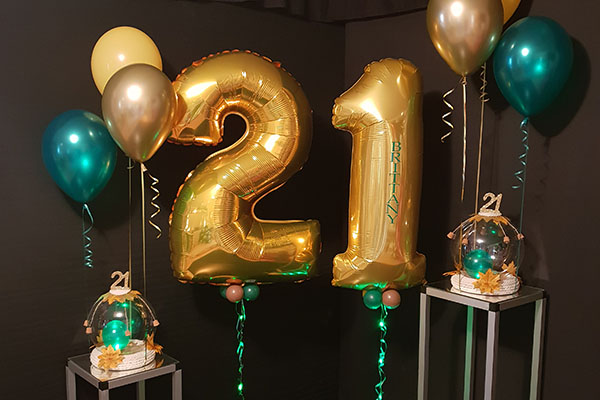 Helium birthday deals number balloons