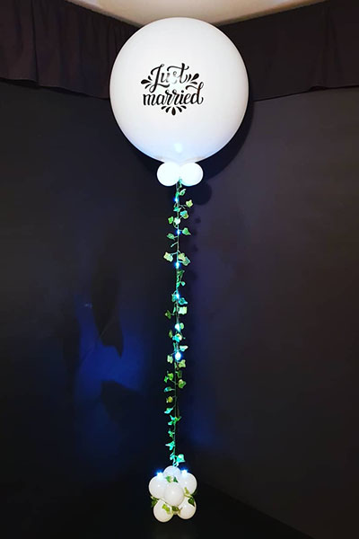 Light Up Bridal Wedding Big Balloons Celebration Kwinana Perth