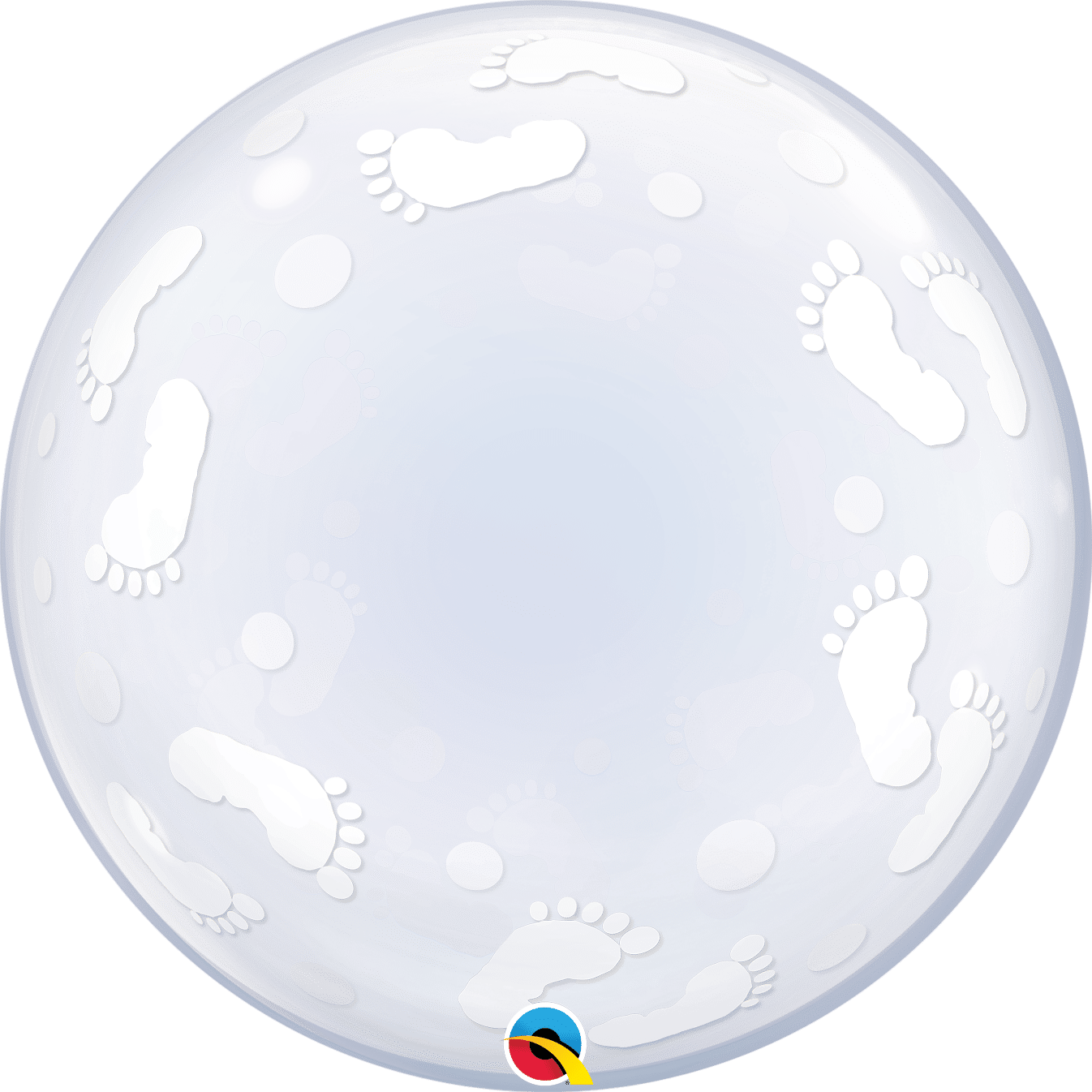 Deco Bubble Baby Footprints