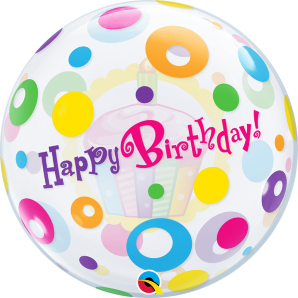 Birthday Cupcake & Dots