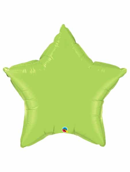 Lime Green Foil Star