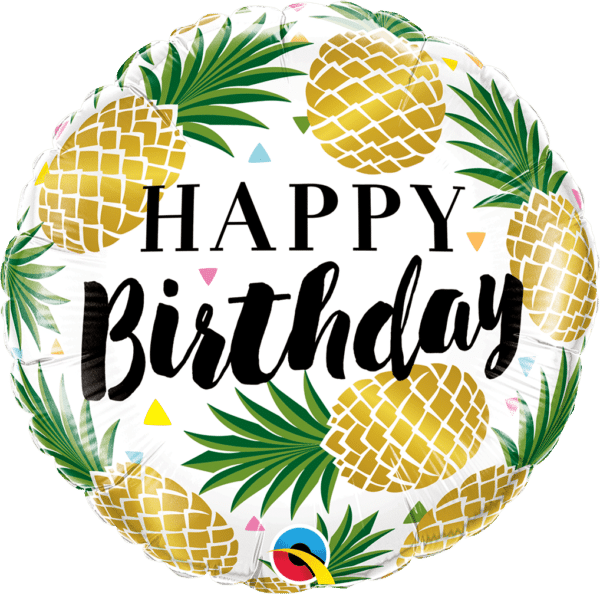 Birthday Golden Pineapple