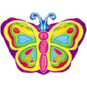 Bright Butterfly Jr. Shape Foil Balloon