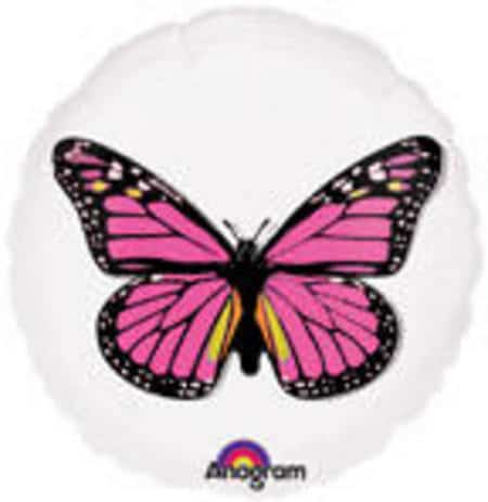 Pink Butterfly Magicolour Balloon