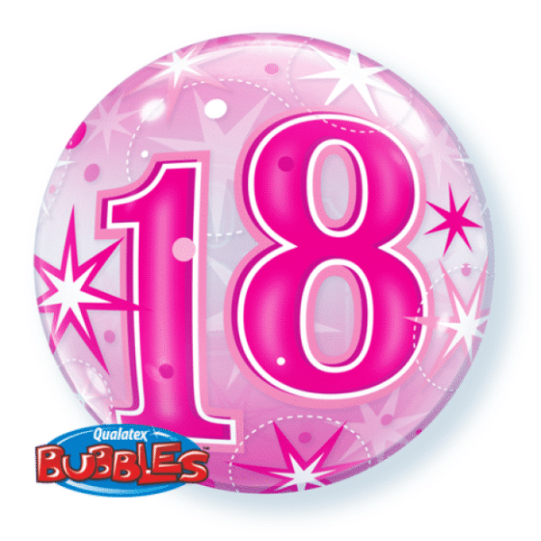 18th Pink Starburst Sparkle