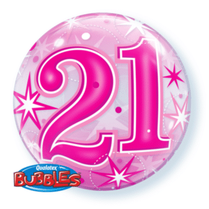 21st Pink Starburst Sparkle