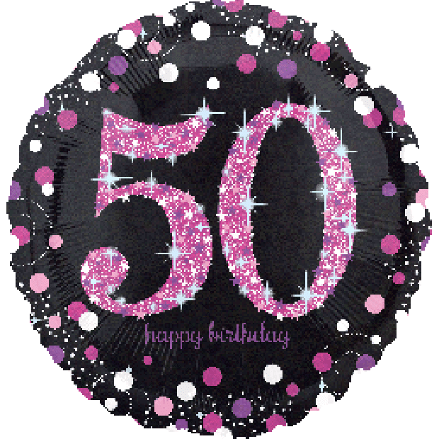 Sparkling Birthday Pink 50th