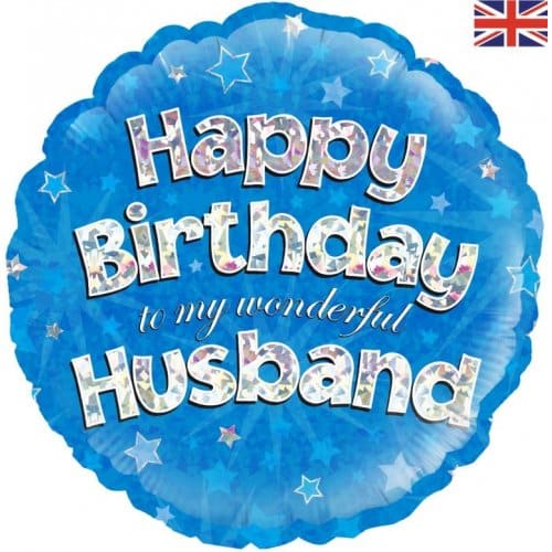 Happy Birthday Husband Blue