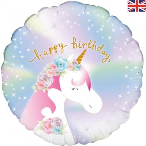 Happy Birthday Pastel Unicorn