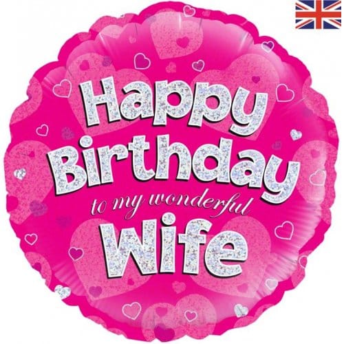 Happy Birthday Wife Pink