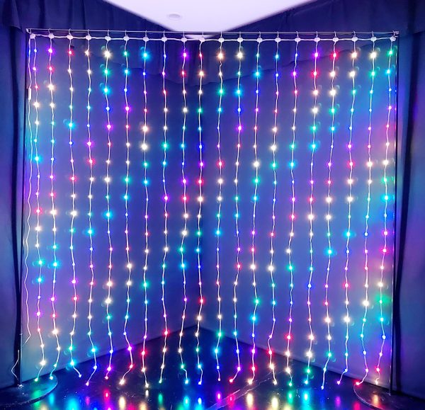 LED Backdrop Curtain Rainbow