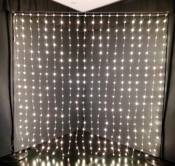 LED Backdrop Curtain White