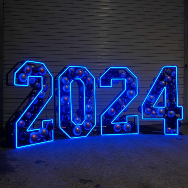 LED Number Blue