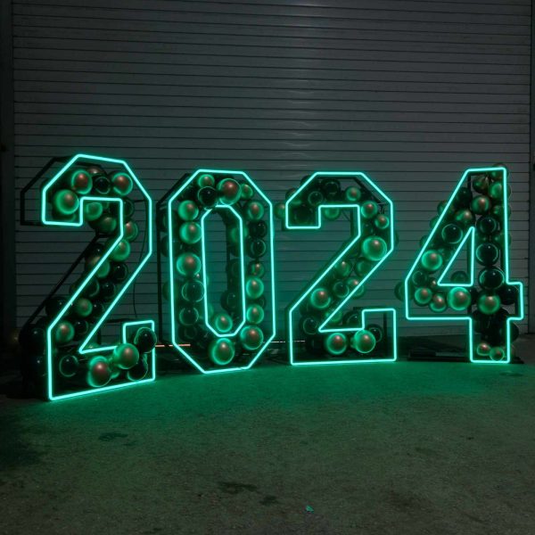 LED Number Turquoise