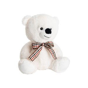 Soft Toy Teddy Relay White 25cm