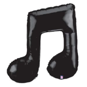 Music Note Double Black