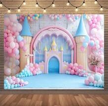 Fairytale Castle And Flower Balloons