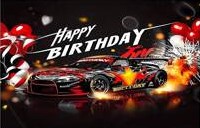 Happy Birthday Racing Car